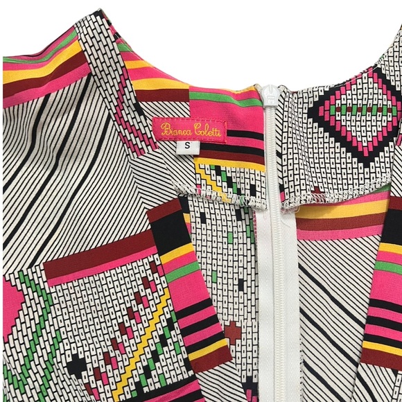 Bianca Coletti 100% Silk Mini Sleevless Casual Dresses Small - Picture 3 of 9